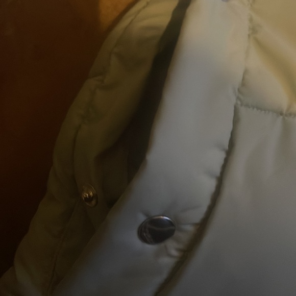 Girly Sage puffer waist length Coat - Picture 3 of 7